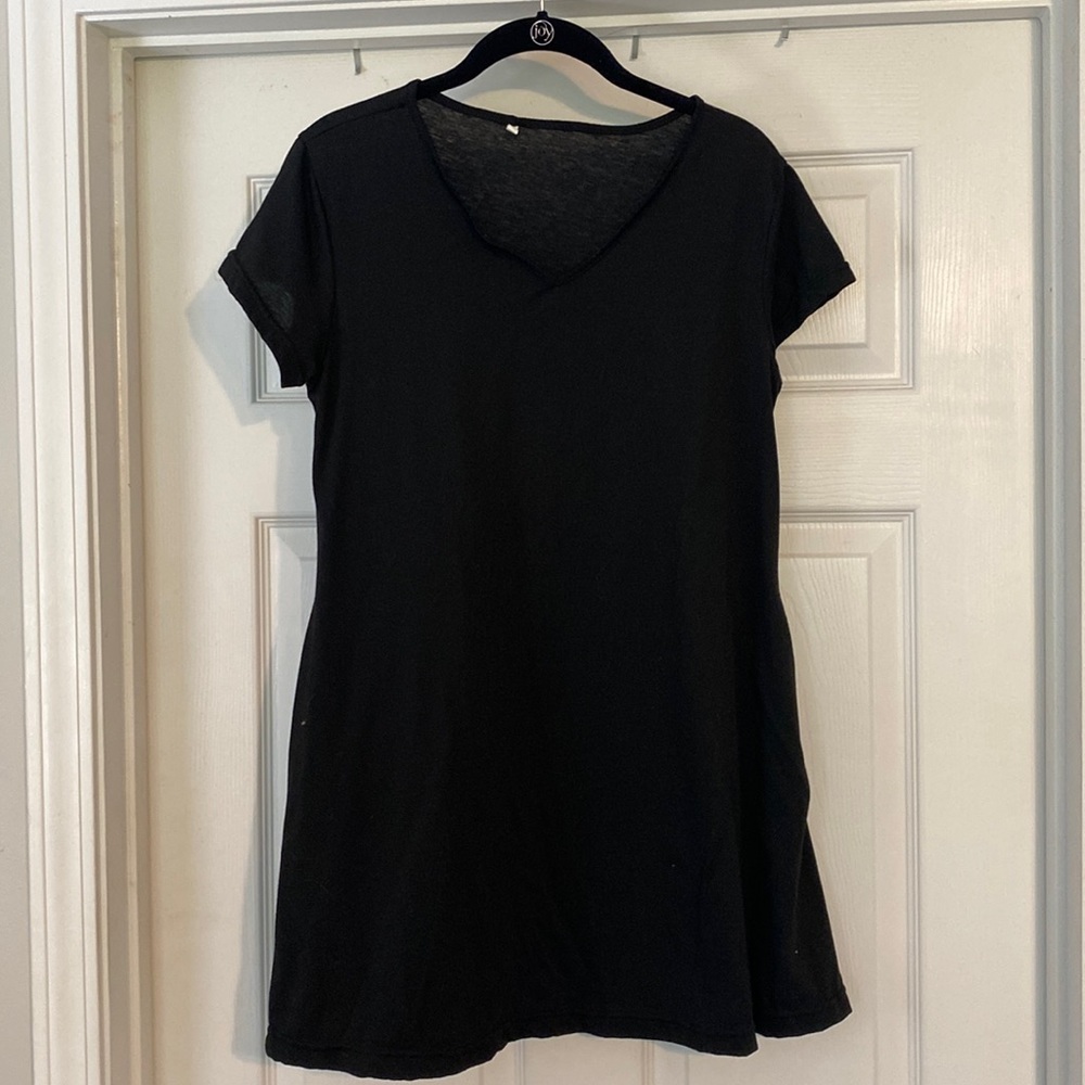 Black tunic top/dress